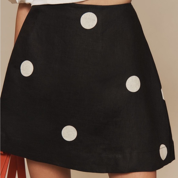 Black Mini A-Line Skirt for Cocktail Nights - Picture 1 of 2